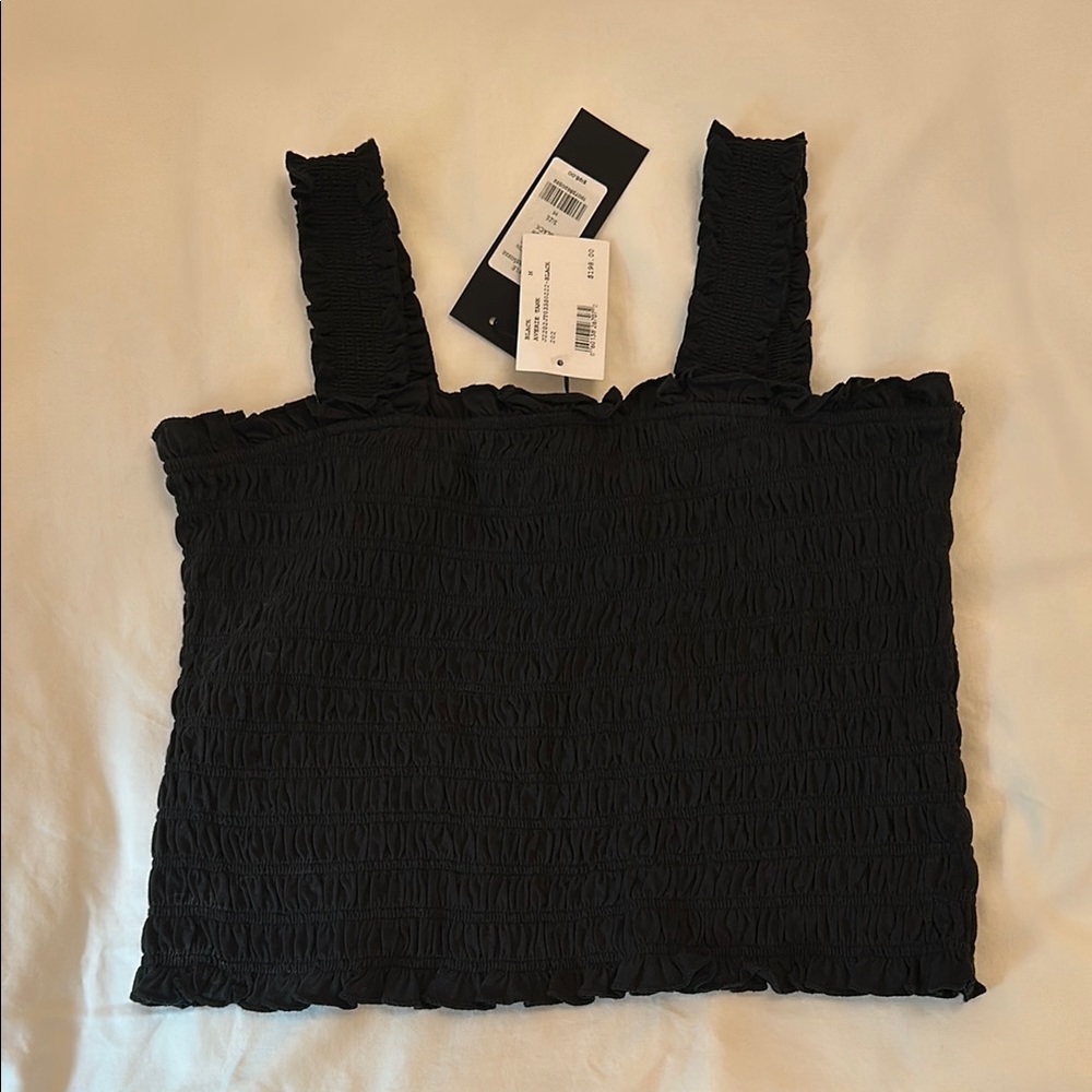 Veronica Beard Black Crop Top